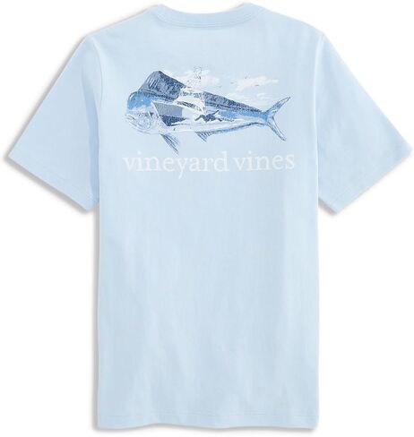 تي شيرت Vineyard Vines للأولاد من Sportfisher Mahi Scenic بأكمام قصيرة وجيب in Kuwait