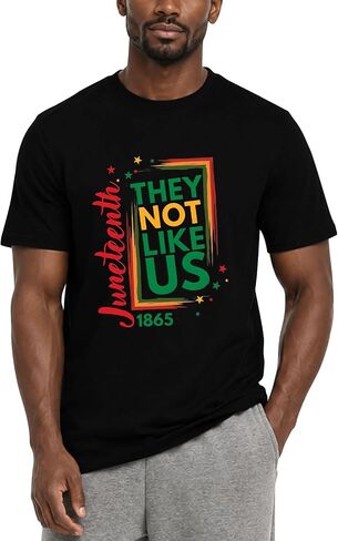 Juneteenth Shirts Men African American Freendom Shirt 1865 Black History Month Tee Tops in Saudi Arabia