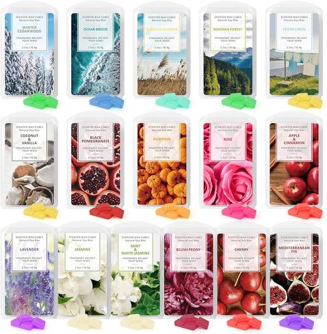 STRN Wax Melts Wax Cubes, Apple Cinnamon Wax Melts Fall Wax Cubes, Wax Cubes for Wax Warmer, Candle Wax Melts Fall Scents, Scented Wax Melts Christmas Gifts in Kuwait