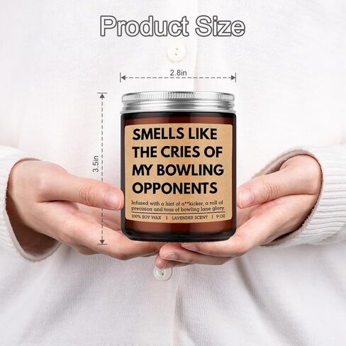 Miracu Candle, Bowling Gifts for Men Women, Funny Gifts for Bowlers Lovers, Candlepin Bowling Ball Themed Stuff, Birthday Mothers Fathers Day Idea for Team League Player Friend Dad Husband Boyfriend in Saudi Arabia