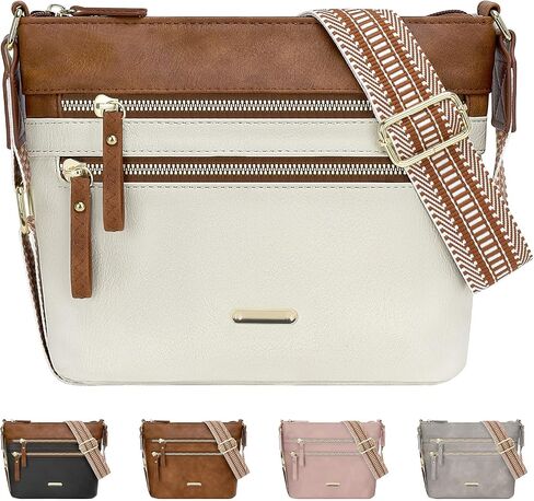 ELONGRIVER Trendy Crossbody Purses for Women, PU Leather Crossbody Bags Womens Cute Cross Body Purses Shoulder Handbags in Saudi Arabia