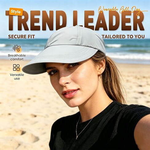 2 Pack UPF Sun Protection Baseball Hat for Women and Man,Wide Brim UV Visor Hat, Adjustable Quick-Dry Wide Brim Baseball Cap for Outdoor Hiking Golf Beach in Saudi Arabia
