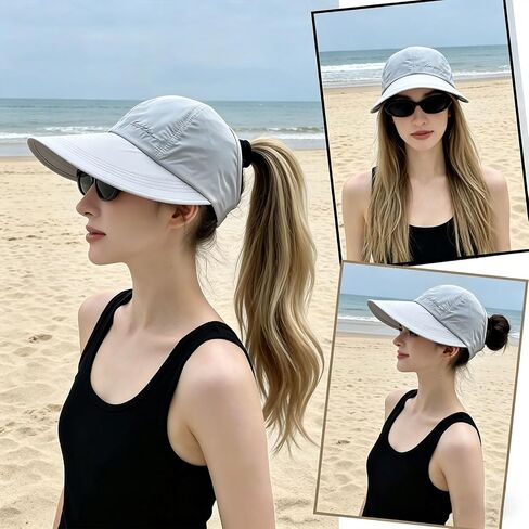 2 Pack UPF Sun Protection Baseball Hat for Women and Man,Wide Brim UV Visor Hat, Adjustable Quick-Dry Wide Brim Baseball Cap for Outdoor Hiking Golf Beach in Saudi Arabia