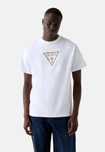 Guess Men's Eco Short Sleeve Terry Logo Tee in Kuwait