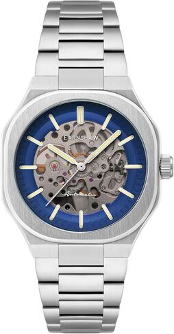 Thomas Earnshaw Men's 42mm Discovery Exeter Skeleton Automatic Watch with Solid Stainless Steel Bracelet ES-8300 in Saudi Arabia