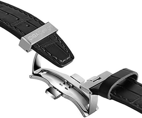 CIGA Design FANGYUAN Watch Automatic Mechanical Wristwatch Stainless Steel Dial Leather Strap Skeleton Unisex Timepiece in Saudi Arabia