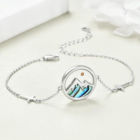 AOBOCO Mustard Seed Anklet Bracelets 925 Sterling Silver Cross Faith Anklets Chain Christian Religious Jewelry Gifts for Women in Kuwait