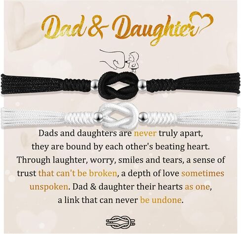 SUNSH Matching Bracelets for Family, Father's Day Birthday Gifts for Mom Daughter Dad and Son in Saudi Arabia