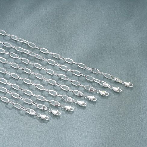 S925 Sterling Silver Paperclip Chain Bracelets for Women - Sterling Silver Paperclip Chain Bracelet Handmade Jewelry Gold Bracelets for Women 8" in Saudi Arabia
