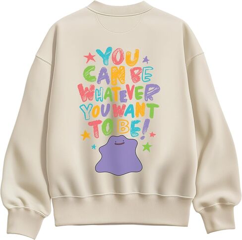HYBRID APPAREL Pokémon - Ditto You Can Be مهما كان - سويت شيرت نسائي من الصوف in Kuwait