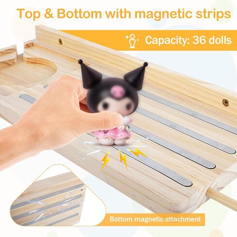 Large Tonie Shelf for Toniebox,Magnetic Wooden Floating Shelves Compatible with Tonie Accessories, Characters & Figures, Display Collection (Natural Wood) in Saudi Arabia