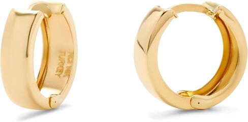14k Gold Huggie Earrings - Women's Petite Gold Huggie Earrings - Birthday Gift for Her - Gifts for Mom in Saudi Arabia