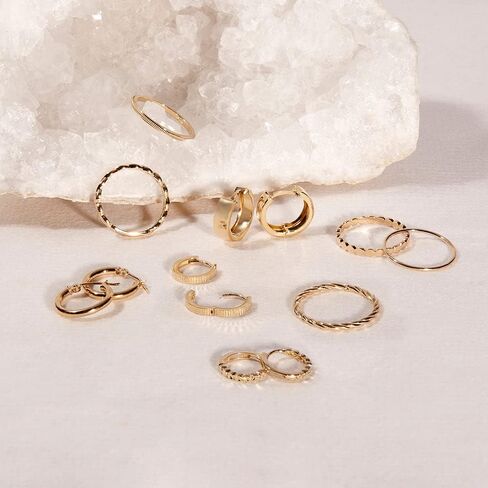 14k Gold Huggie Earrings - Women's Petite Gold Huggie Earrings - Birthday Gift for Her - Gifts for Mom in Saudi Arabia