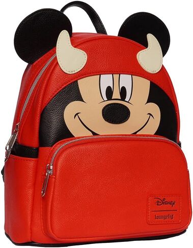 حقيبة ظهر صغيرة من Loungefly Disney Mickey Mouse Devil Mickey Mini - حصريًا من Entertainment Earth in Kuwait