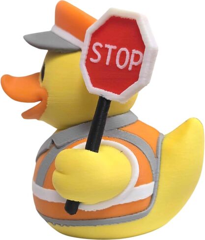 تمثال Crossing Guard Duck القابل للتجميع - ديكور مكتبي مفصل بموضوع السلامة لتقديم هدية أو عرض فريد - مطبوع ثلاثي الأبعاد في كندا in Kuwait