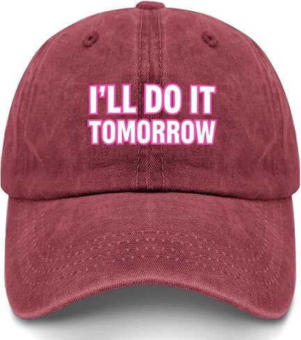 I'll Do It Tomorrows Trucker Hat Garde Caps for Mom in Kuwait
