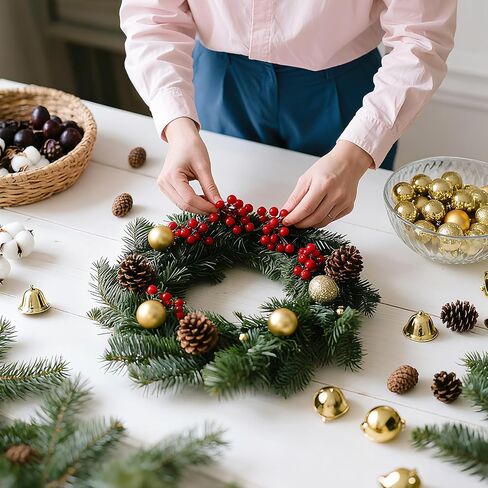 10 Pack 10 Inch Wire Wreath Frame, Metal Round Wreath Form Ring for Christmas Floral Crafts Wedding Door Decor in Saudi Arabia