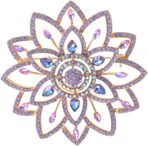 Large Crystal Flower Brooch in Saudi Arabia