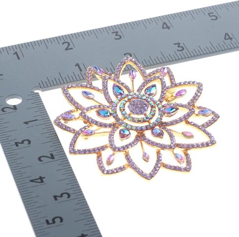 Large Crystal Flower Brooch in Saudi Arabia