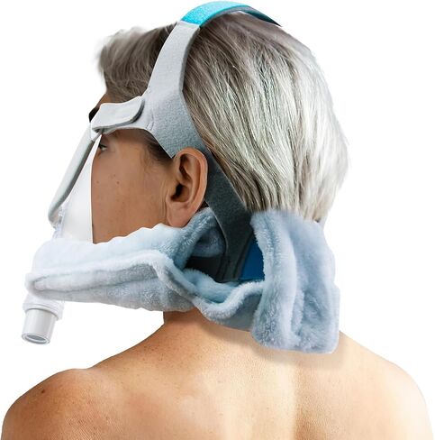 CPAP Neck Pad, Fleece CPAP Strap Cover for Neck, Soft Neck Pad Cushion for F20, Cpap Headgear Strap Covers for Most CPAP Full Face & Nasal Mask Headgear Straps, Reduce Red Marks and Pressure Relief in Saudi Arabia