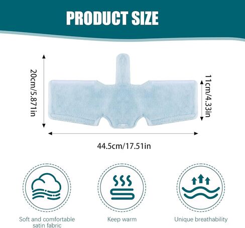 CPAP Neck Pad, Fleece CPAP Strap Cover for Neck, Soft Neck Pad Cushion for F20, Cpap Headgear Strap Covers for Most CPAP Full Face & Nasal Mask Headgear Straps, Reduce Red Marks and Pressure Relief in Saudi Arabia