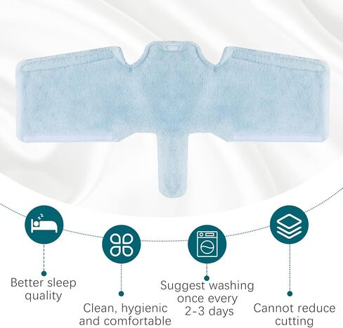 CPAP Neck Pad, Fleece CPAP Strap Cover for Neck, Soft Neck Pad Cushion for F20, Cpap Headgear Strap Covers for Most CPAP Full Face & Nasal Mask Headgear Straps, Reduce Red Marks and Pressure Relief in Saudi Arabia