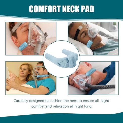 CPAP Neck Pad, Fleece CPAP Strap Cover for Neck, Soft Neck Pad Cushion for F20, Cpap Headgear Strap Covers for Most CPAP Full Face & Nasal Mask Headgear Straps, Reduce Red Marks and Pressure Relief in Saudi Arabia
