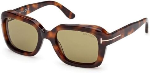 Tom Ford FT1283 NATALIA-02 53N Blonde Havana/Green 53mm Womens Sunglasses in Kuwait