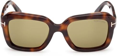 Tom Ford FT1283 NATALIA-02 53N Blonde Havana/Green 53mm Womens Sunglasses in Kuwait