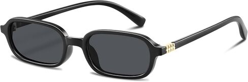 GRFISIA Retro Rectangular Sunglasses for Women Trendy Narrow Small 90s Style Square Frame Sun Glasses UV Protection in Saudi Arabia