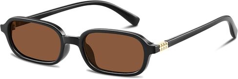 GRFISIA Retro Rectangular Sunglasses for Women Trendy Narrow Small 90s Style Square Frame Sun Glasses UV Protection in Kuwait
