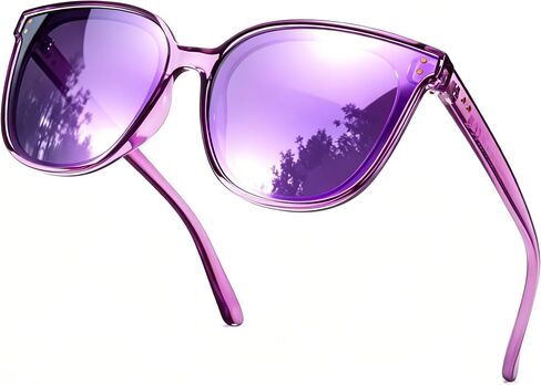 SIPHEW Polarized Sunglasses for Women - Oversized Cat-Eye Frame with UV400 Protection | Lightweight Shades in Saudi Arabia