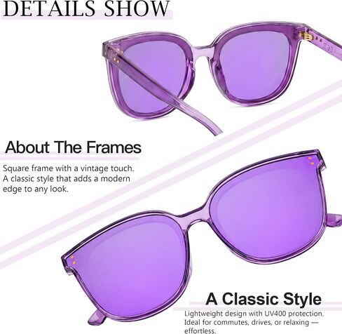 SIPHEW Polarized Sunglasses for Women - Oversized Cat-Eye Frame with UV400 Protection | Lightweight Shades in Saudi Arabia