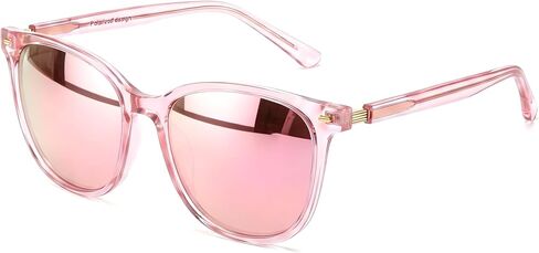 Chicid Oversized Cat Eye Polarized Sunglasses for Women, Mirrored UV400 Sun Glasses for Beach & Driving in Saudi Arabia