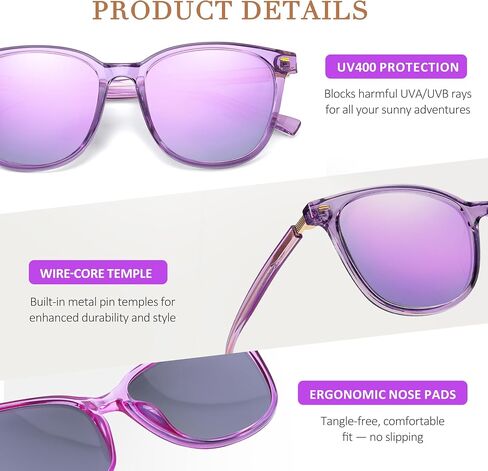 Chicid Oversized Cat Eye Polarized Sunglasses for Women, Mirrored UV400 Sun Glasses for Beach & Driving in Saudi Arabia