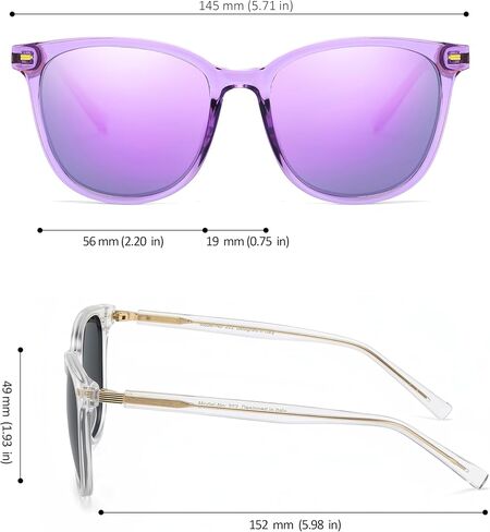 Chicid Oversized Cat Eye Polarized Sunglasses for Women, Mirrored UV400 Sun Glasses for Beach & Driving in Saudi Arabia