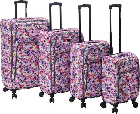 Karriage-Mate 4-Piece Expandable Softside Luggage Set with Spinner Wheels, Lightweight Travel Suitcases for Trips (CW1) in Saudi Arabia