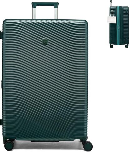 MILADA 28 Inch Large Expandable Checked Luggage - Hardshell Spinner Suitcase with 8 Wheels, TSA Lock, Durable PC Shell, Lightweight Extra Large Capacity for Extended Travel, Interstellar Blue in Saudi Arabia