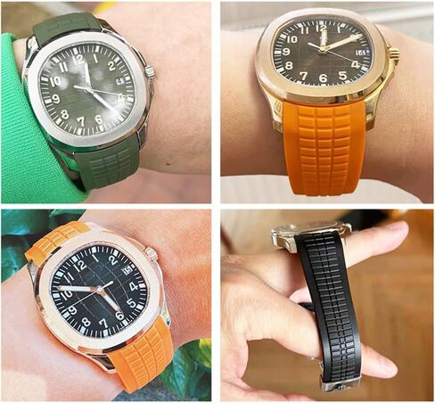 21mm Silicone Rubber Watch Band Strap Compatible with Patek Aquanaut Philippe -5164A 5167A in Saudi Arabia