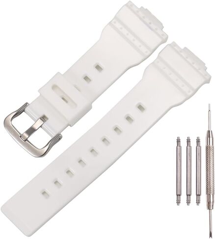 Women's Resin Watch Bands Compatible with Casio Baby-g BA110 BA120 BA100 BA111 BA112 Rubber Replacement Strap Bracelet in Saudi Arabia
