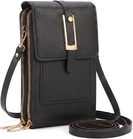 Crossbody Phone Purse bag, Clear Window Women Wallet and Clutch Multi-function Wristlet for Travel in Kuwait