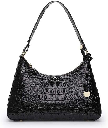 Genuine Leather Crocodile Pattern shoulder-handbags Vintage Crossbody Underarm Club Bagxin crescent bag in Saudi Arabia