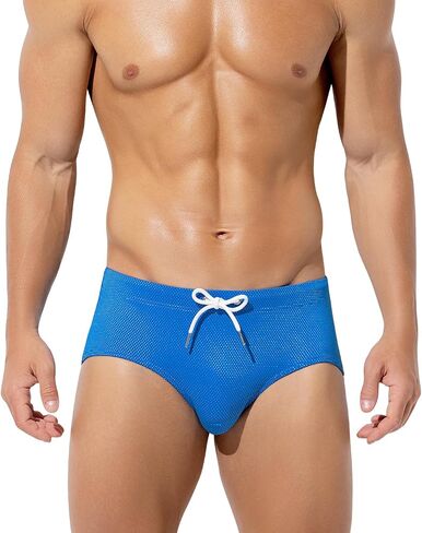 Casey Kevin Men's Swim Briefs Bikini Swimwear Quick Dry Swimsuit with Adjustable Drawstring Bathing Suit in Saudi Arabia