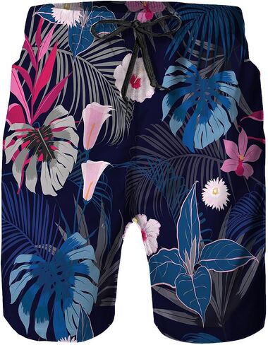 Mens Swim Trunks with Mesh Lining,Quick Dry Swimsuit Board Shorts Beach Pants Swimwear Bathing Suits in Saudi Arabia