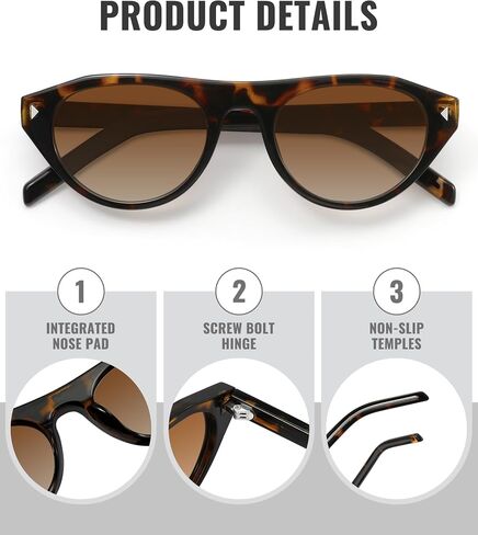 MEETSUN Trendy Cat Eye Sunglasses for Women Retro Oval Vintage Narrow Frame UV400 Protection for Driving Travel Outdoor in Saudi Arabia