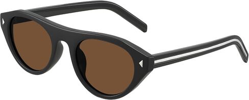 MEETSUN Trendy Cat Eye Sunglasses for Women Retro Oval Vintage Narrow Frame UV400 Protection for Driving Travel Outdoor in Saudi Arabia