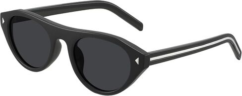 MEETSUN Trendy Cat Eye Sunglasses for Women Retro Oval Vintage Narrow Frame UV400 Protection for Driving Travel Outdoor in Saudi Arabia