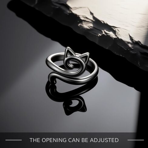 Huwena 3 Pcs Black Obsidian Cat Jewelry Set for Women, Graduation Gifts 2026, Cat Necklace Bracelet Ring Set,Meaningful Graduation Keepsake for Cats Lovers, Good Luck Protection Gift in Kuwait