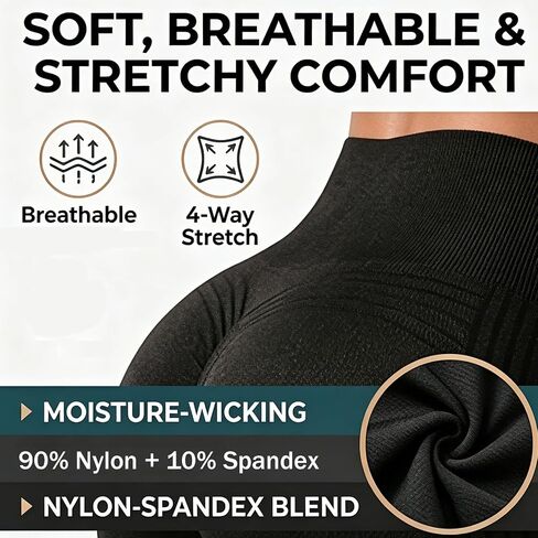 2026 New 3D Anti-Cellulite Leggings Shorts with Pockets for Women,High Waist Tummy Control Sculpting Workout Yoga in Kuwait