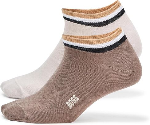 BOSS Men's 2 Pack Iconic Stripe Ankle Band Socks in Saudi Arabia
